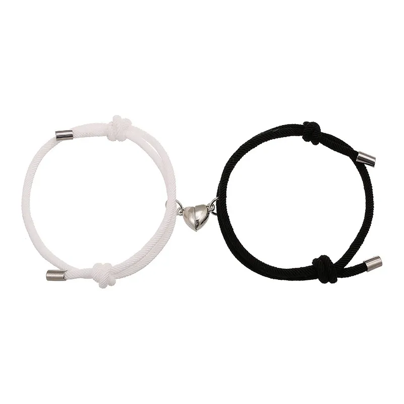 GIMK Сплав Сердце Магнитный Шнурок Для Пар Унисекс