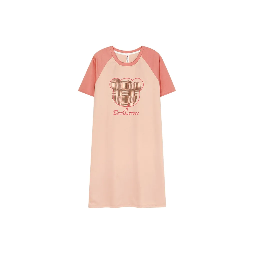 Follow The United States Nightgown Without Pads Style Women's Orange Red