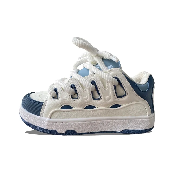 XLAIII Легкие и Дышащие Низкие Кроссовки для Скейтбординга Унисекс Белые и Синие