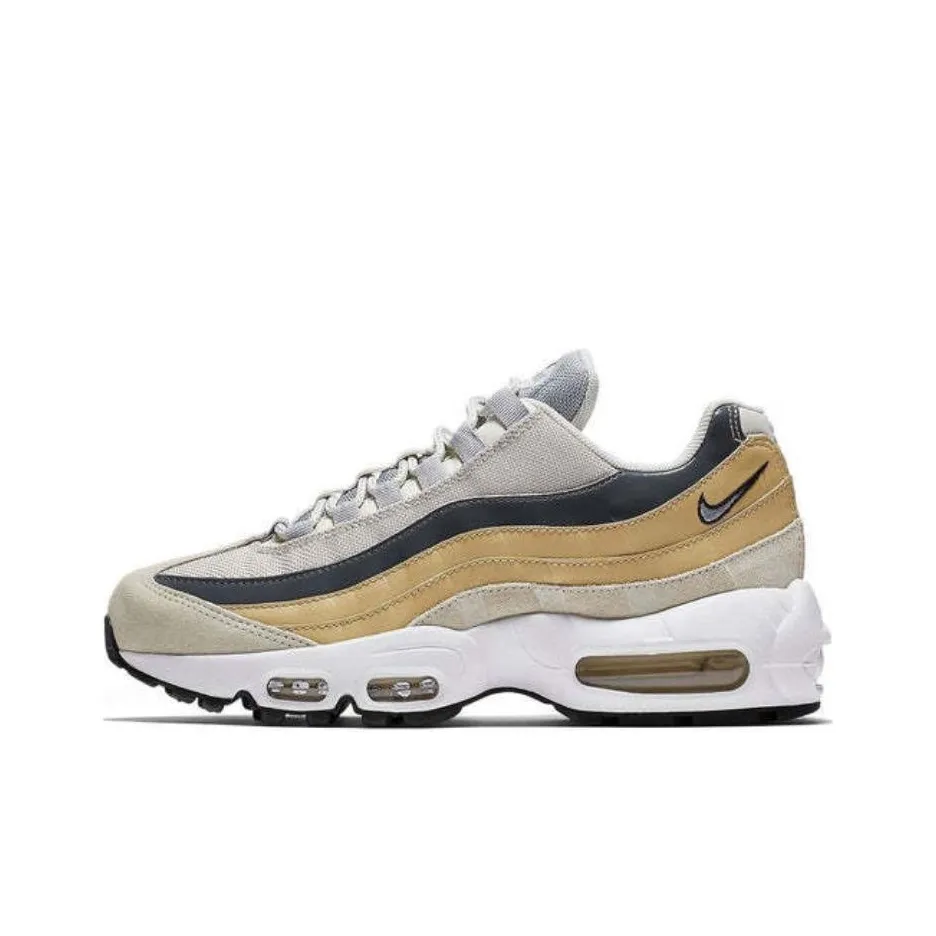 Nike Air Max 95 Casual Shoes Women's Low Top Khaki White