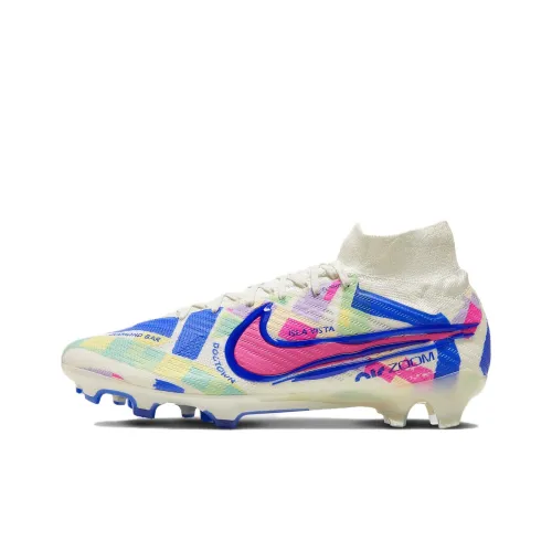 NIKE Mercurial Superfly 9 Футбольные бутсы Низкий Верх Синий Белый Розовый Мужские