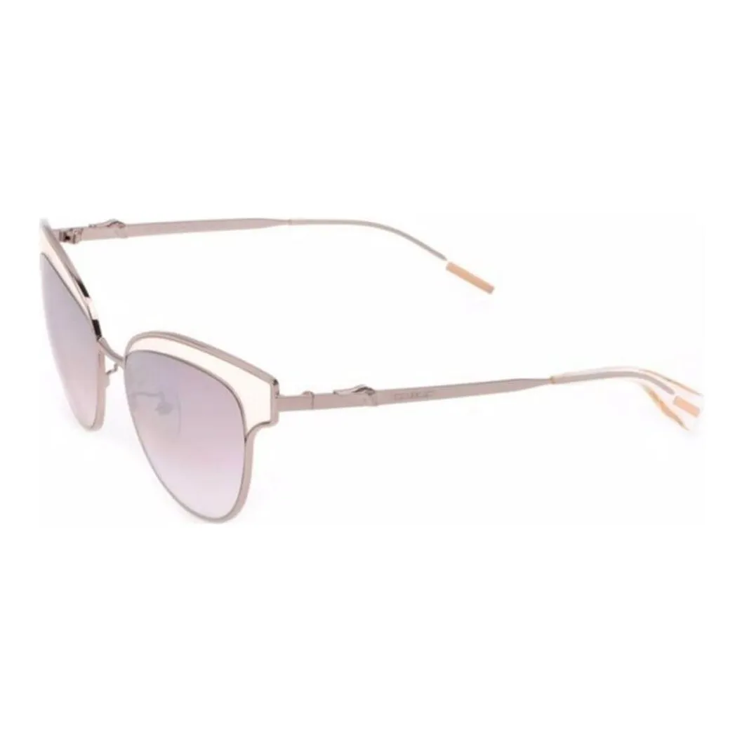 TRUSSARDI Metal Irregular Shape Sunglasses Women's Silver