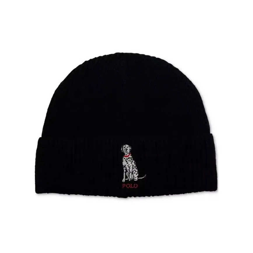 Ralph Lauren Acrylic, Wool, Nylon Beanies Men's Black