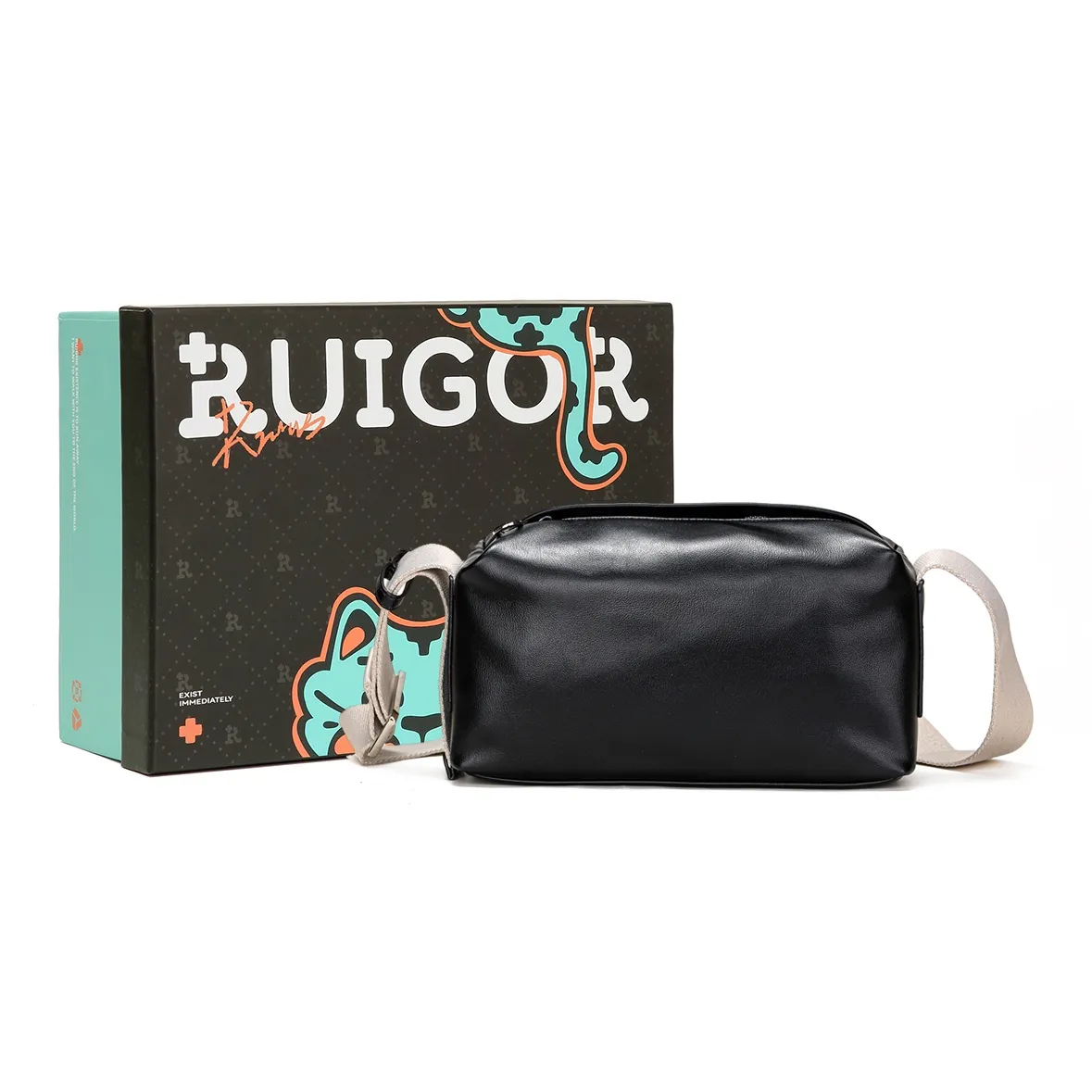 RUIGOR PU (полиуретан) Карман для мобильного телефона Сумка через плечо Стандартная Унисекс Черный