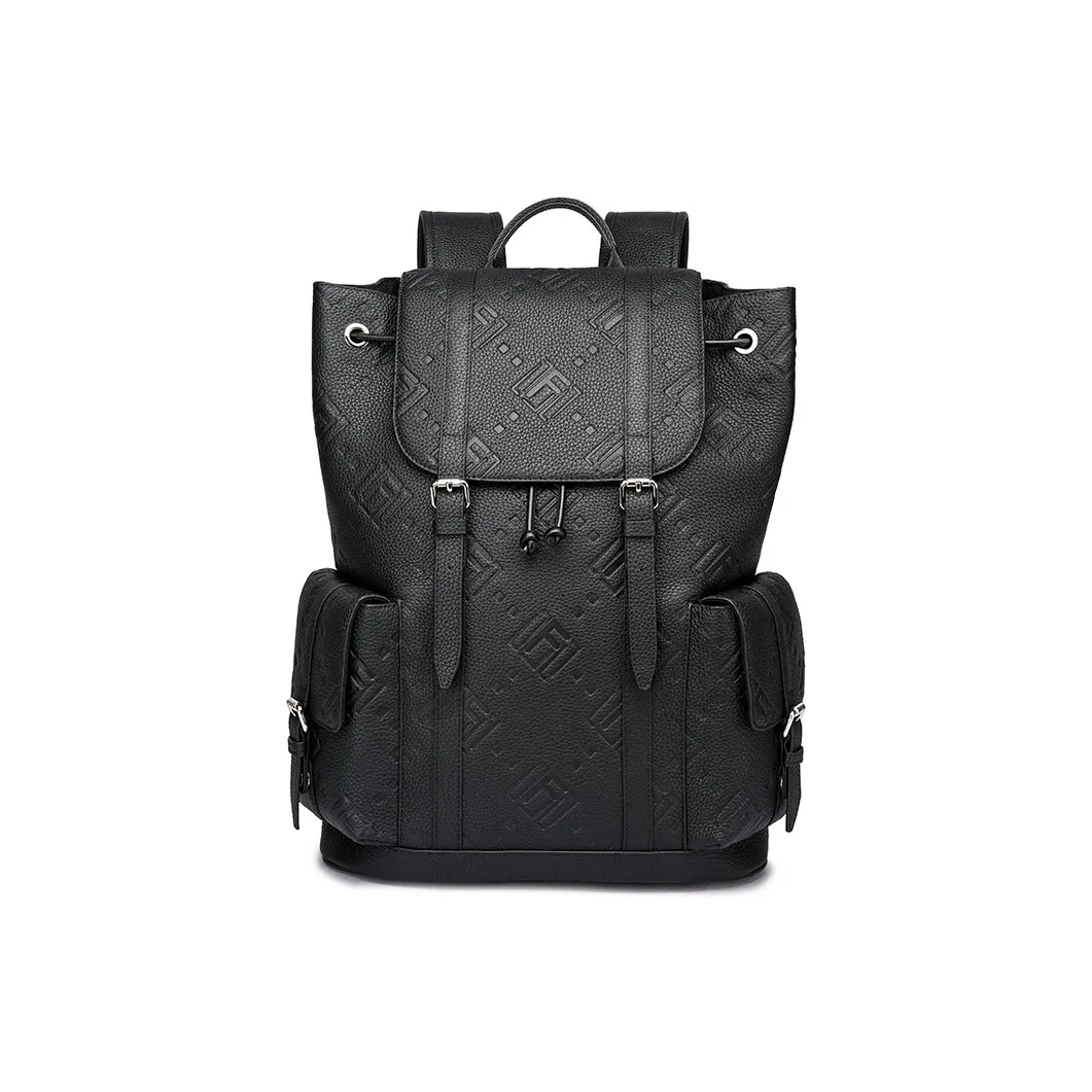 FAIRWHALE Top Grain Cow Leather PU Style Backpack Laptop Bag Backpack Regular Unisex Multicolor