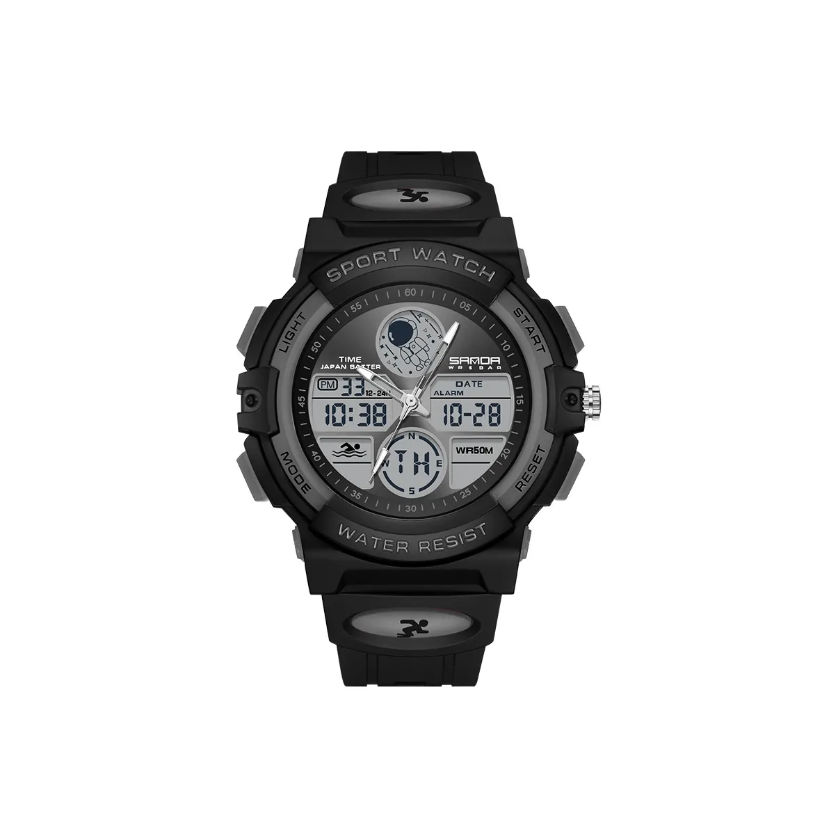 Rlychee Electronic+Кварцевый Movement Унисекс Часы 46mm*40mm*16mm Серый