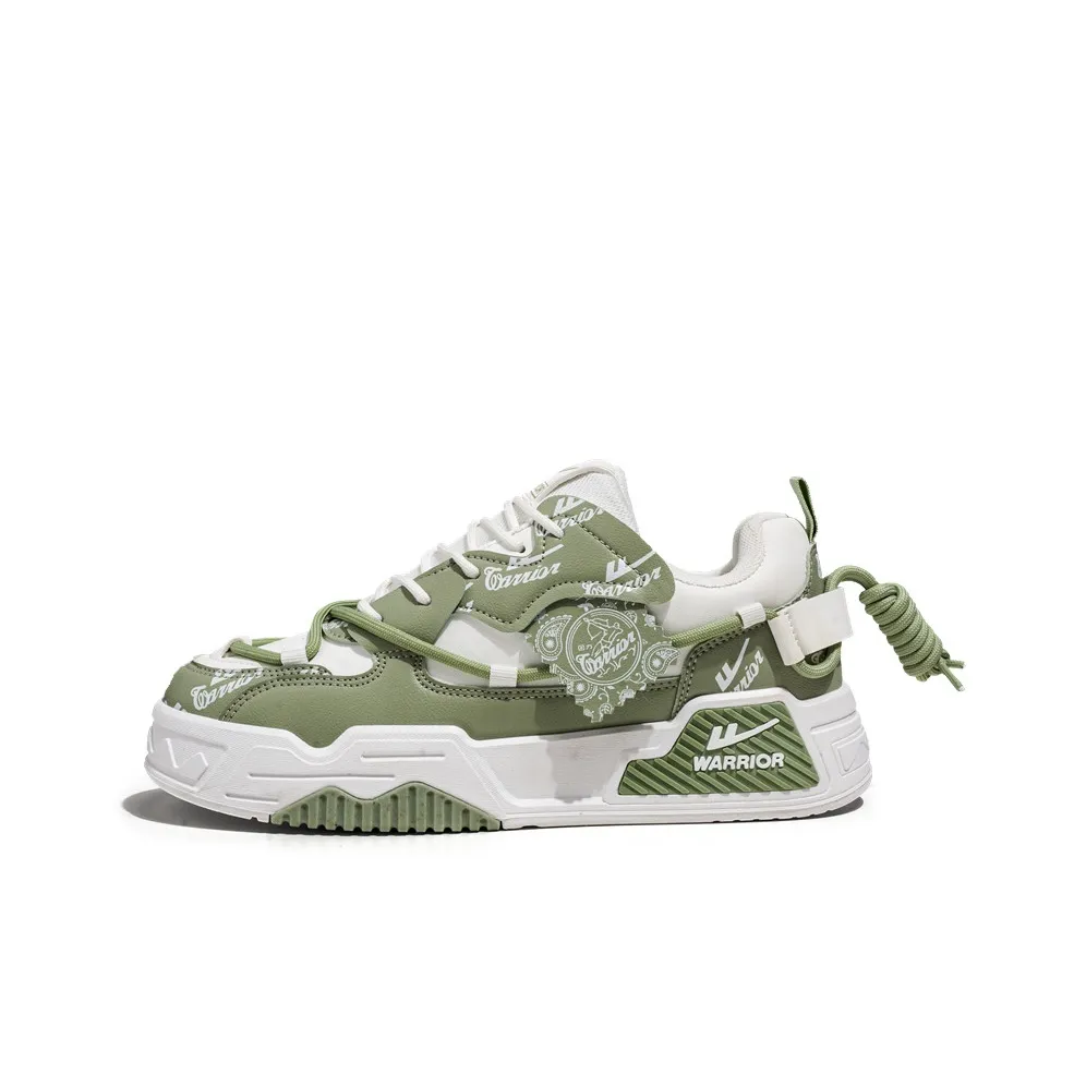 WARRIOR Skateboard Shoes Unisex Low Top White