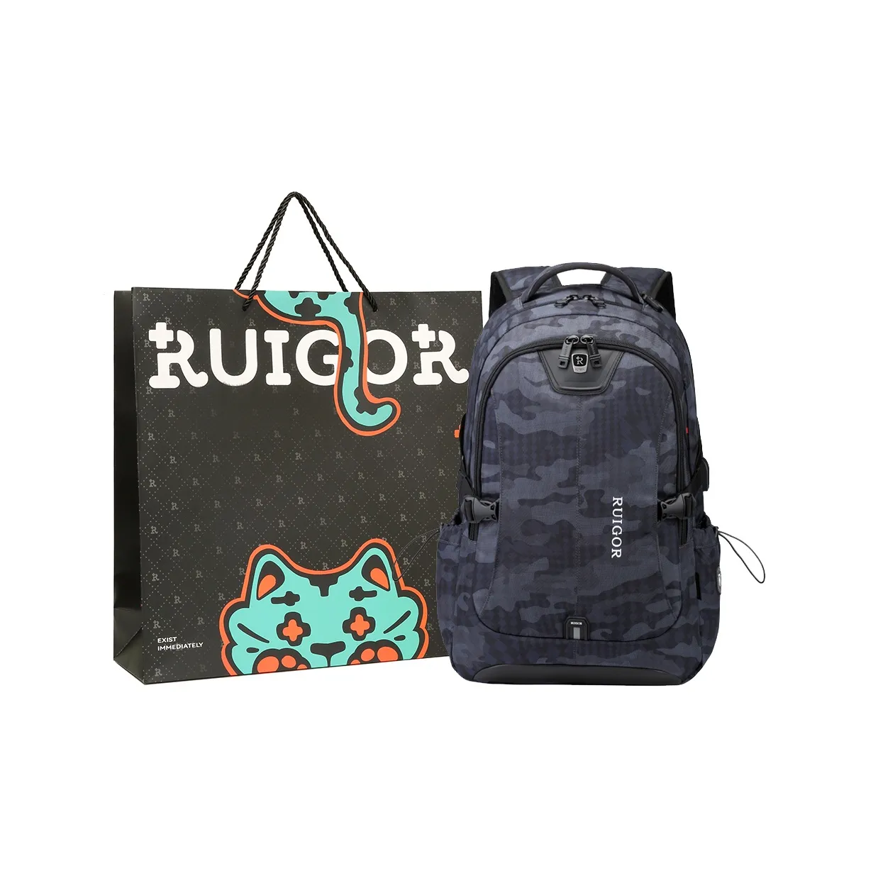 RUIGOR Fabric Backpack Regular Unisex Multicolor