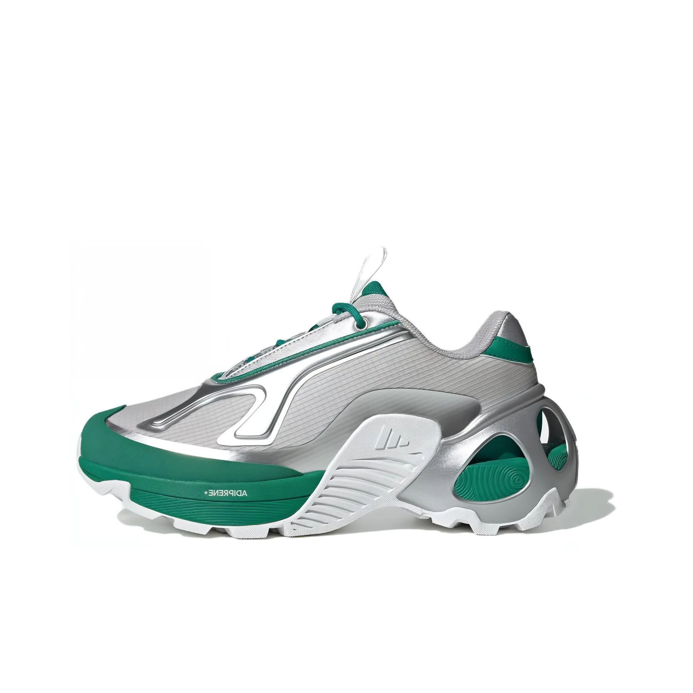 Adidas Wonder Runner Cushioning Wear Resistant Low Top Casual Running Shoes Unisex Silver Green