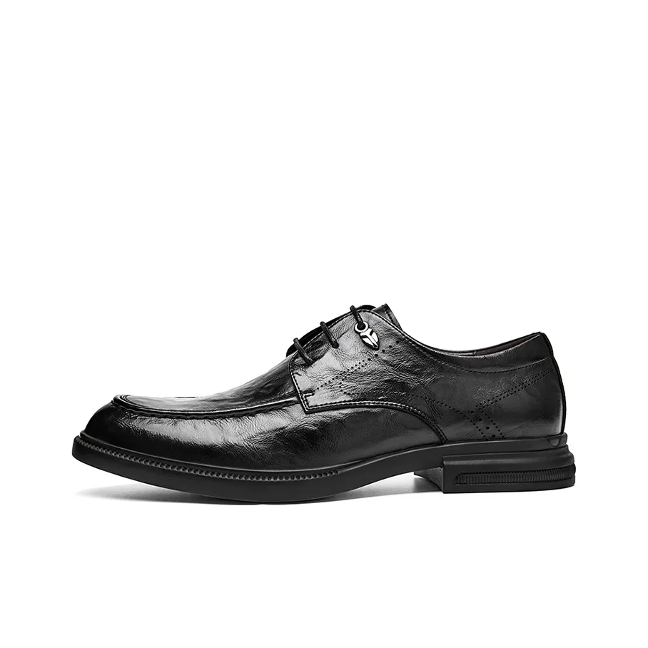 MEXICAN Dress Shoes Men's Low Top Black, Brown