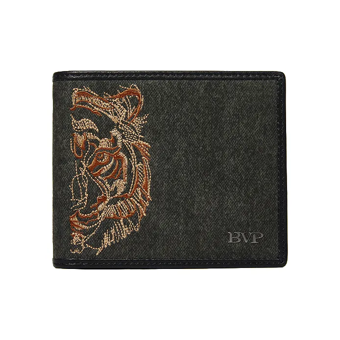 BVP Genuine Leather Wallet Men's Amber/Silver Sheen/Tourmaline