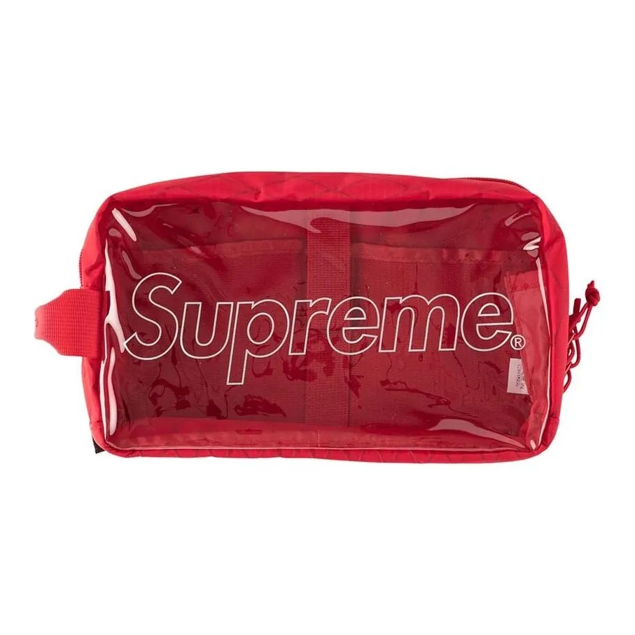 Supreme FW18 PVC Polyvinyl Chloride Toiletry Travel Storage Bag Unisex