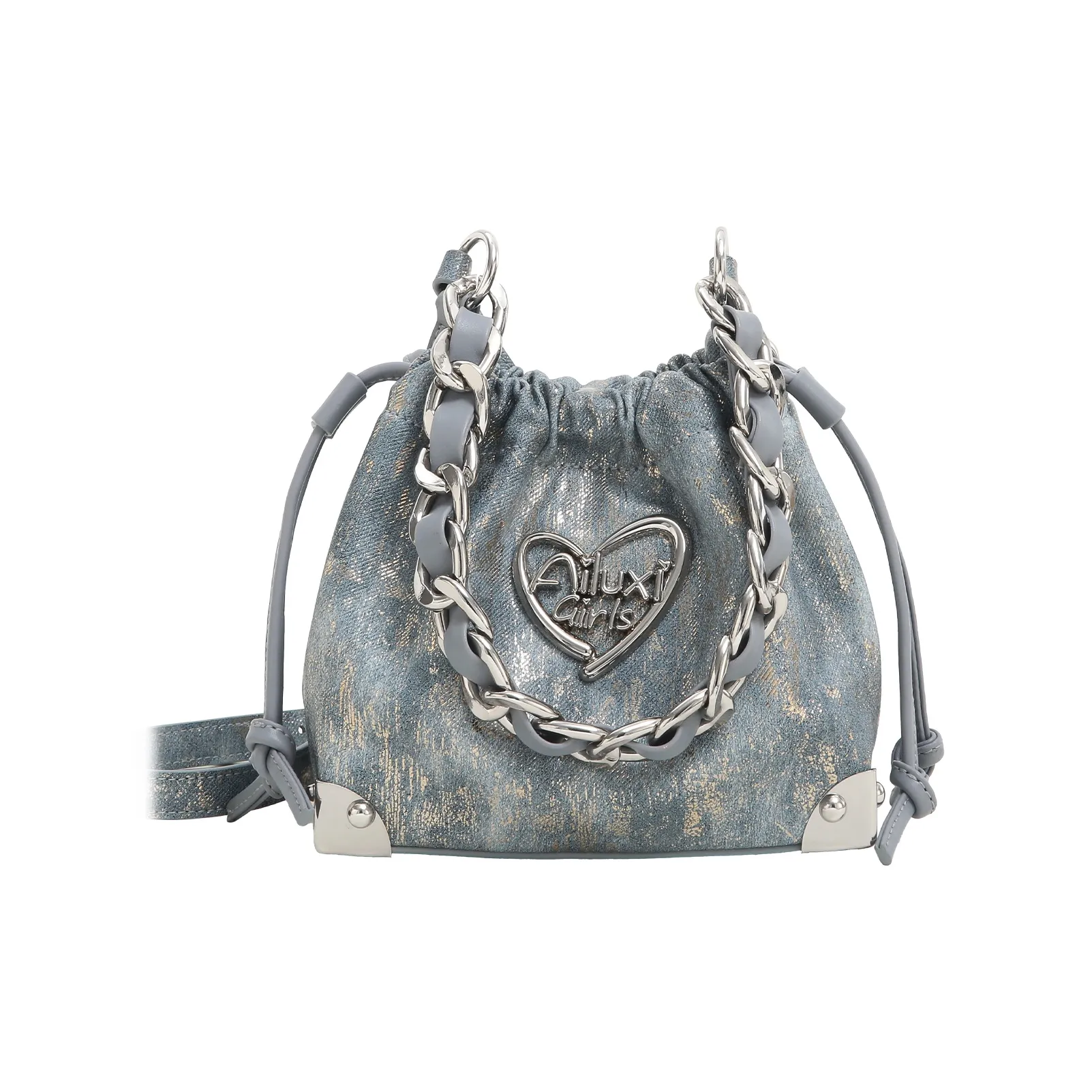 AILUXI Сумка из синтетической кожи стандартного среднего размера женская радужный синий