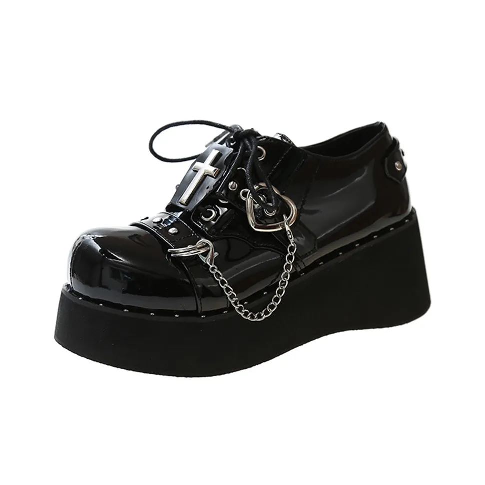 Take the Qin Лоферы Женские Черные