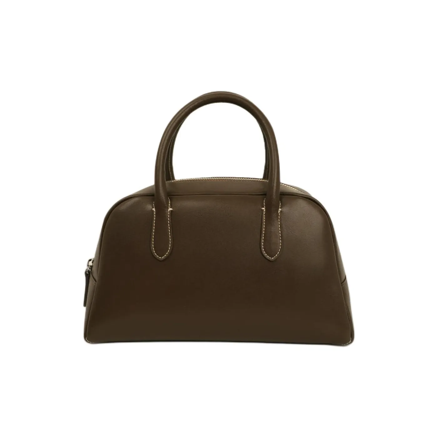 NOTHING WRITTEN Cow Leather Handbag Mini Women's Mahogany