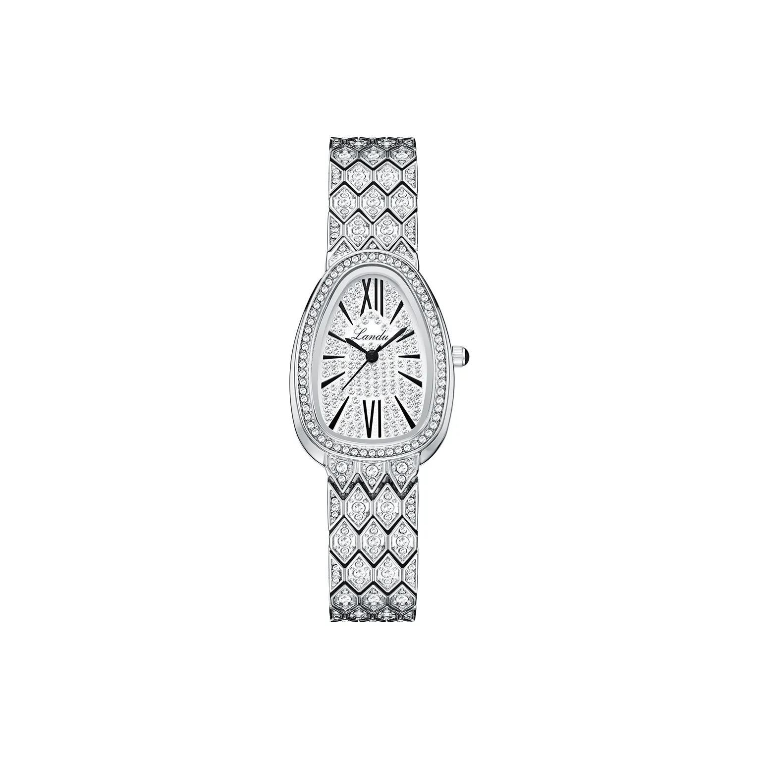 LANDU Кварцевый Movement Женские часы 36мм*36мм*8мм Серебряный