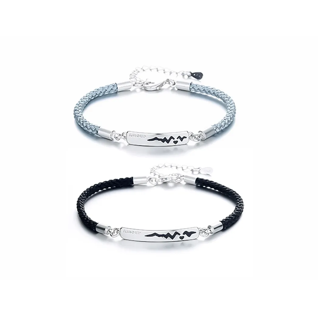 MUYAN Сплав Сердце Fluttering Браслет Унисекс