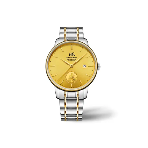 Шанхай Автоматический Механический Movement Унисекс National Watch 40mm*20mm*11mm Золотой