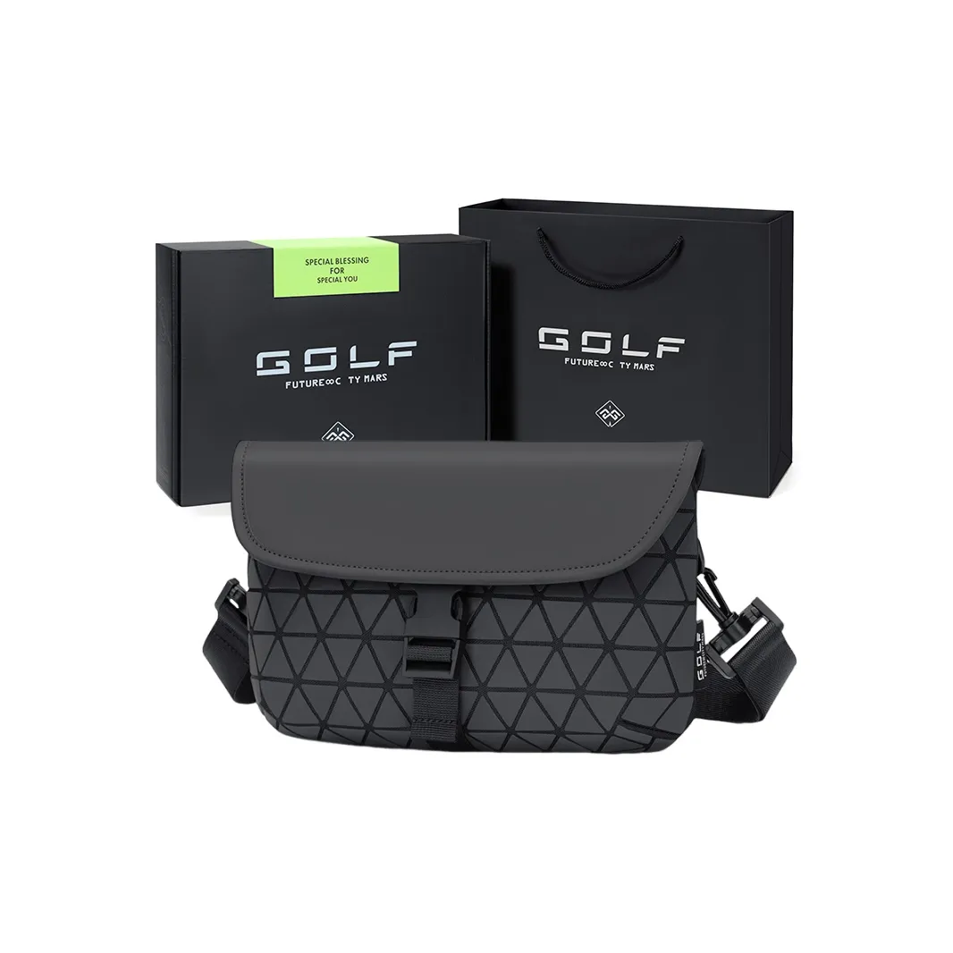GOLF Textile, Synthetic Leather Crossbody Bag, Shoulder Bag Trumpets Men's Black