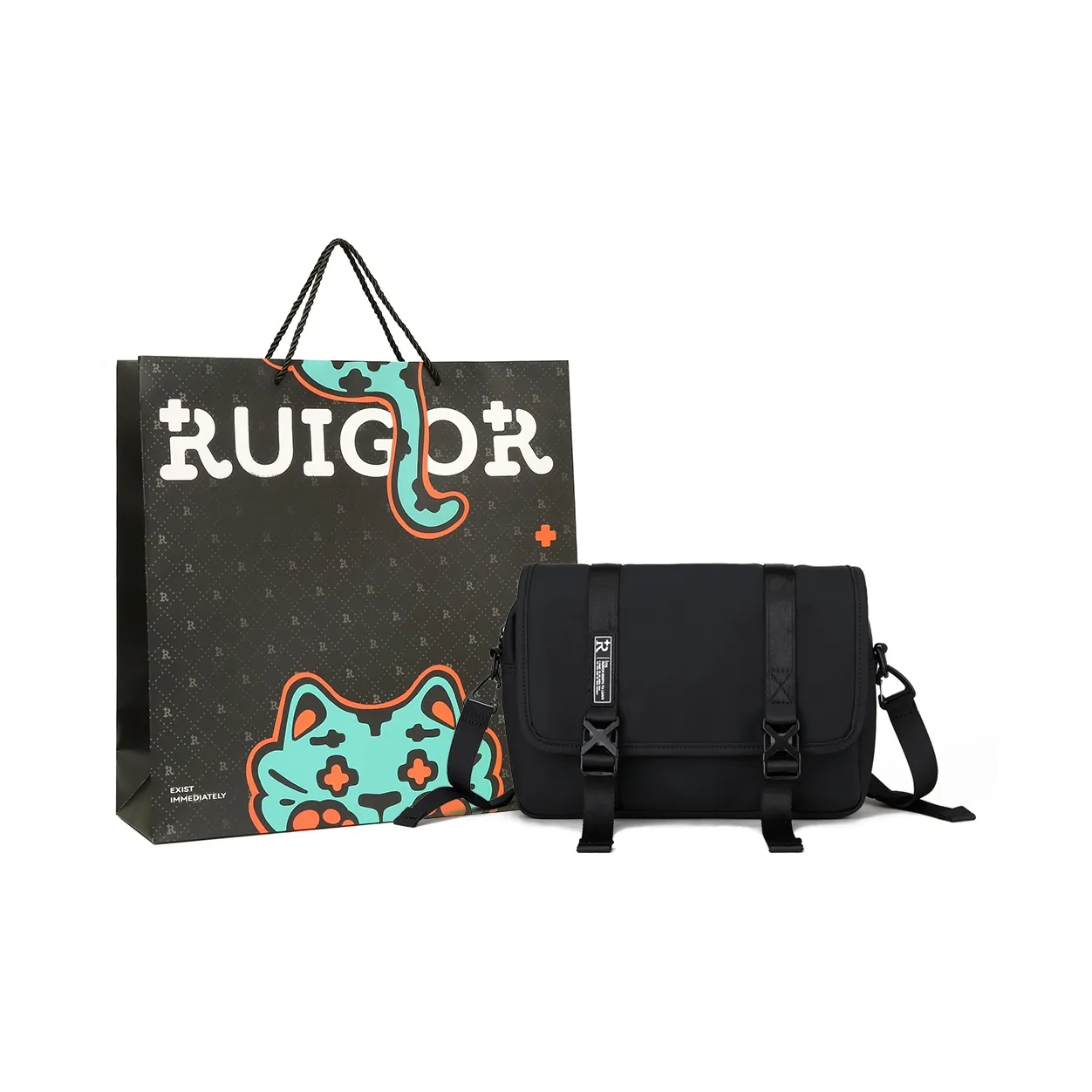 RUIGOR Fabric IPad Bag Shoulder Bag Crossbody Bag Unisex