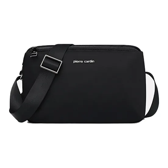 PIERRE CARDIN Сумка через плечо из ткани стандартная мужская черная