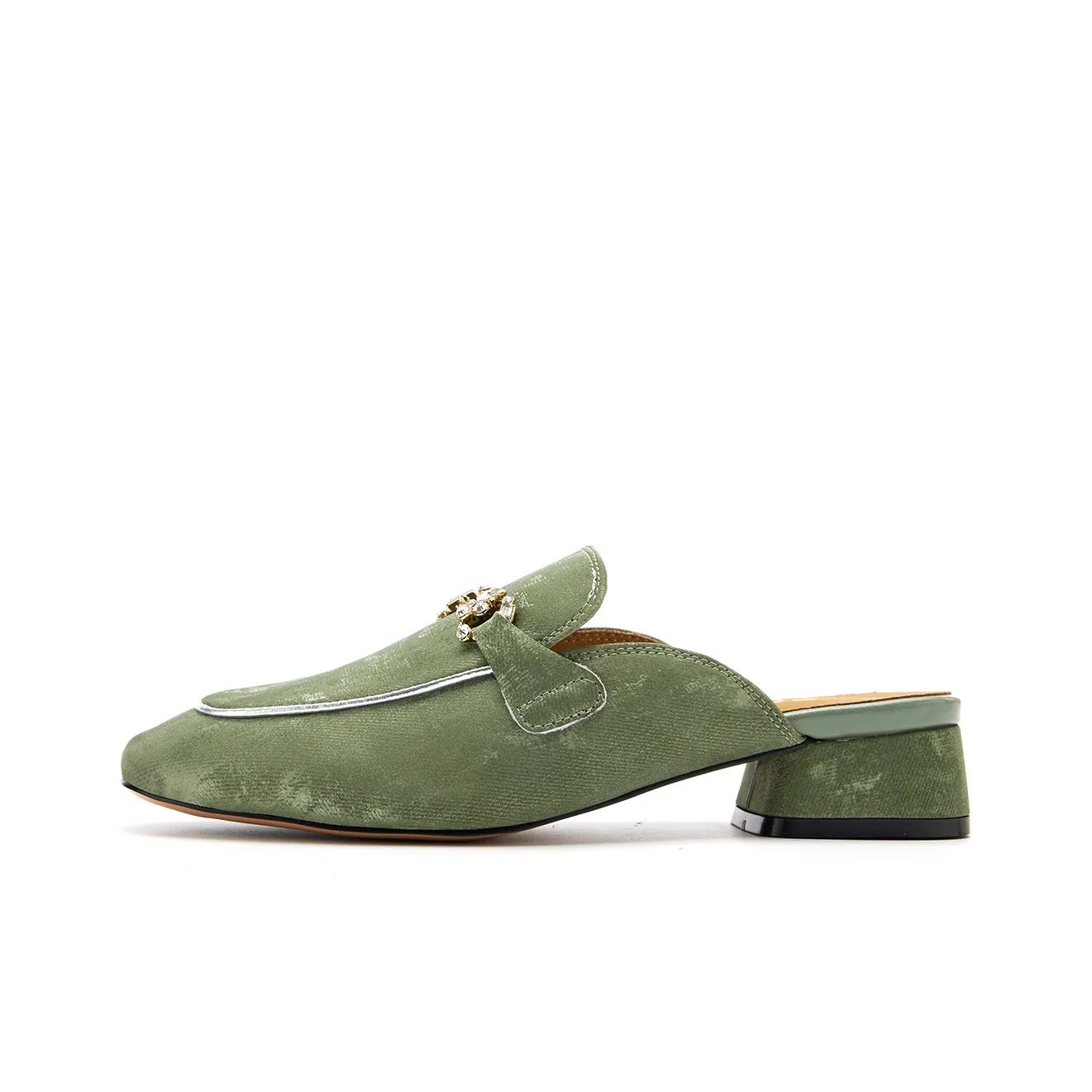 EBLAN TPR Sole Quiet Closed Toe Slippers Women's Green