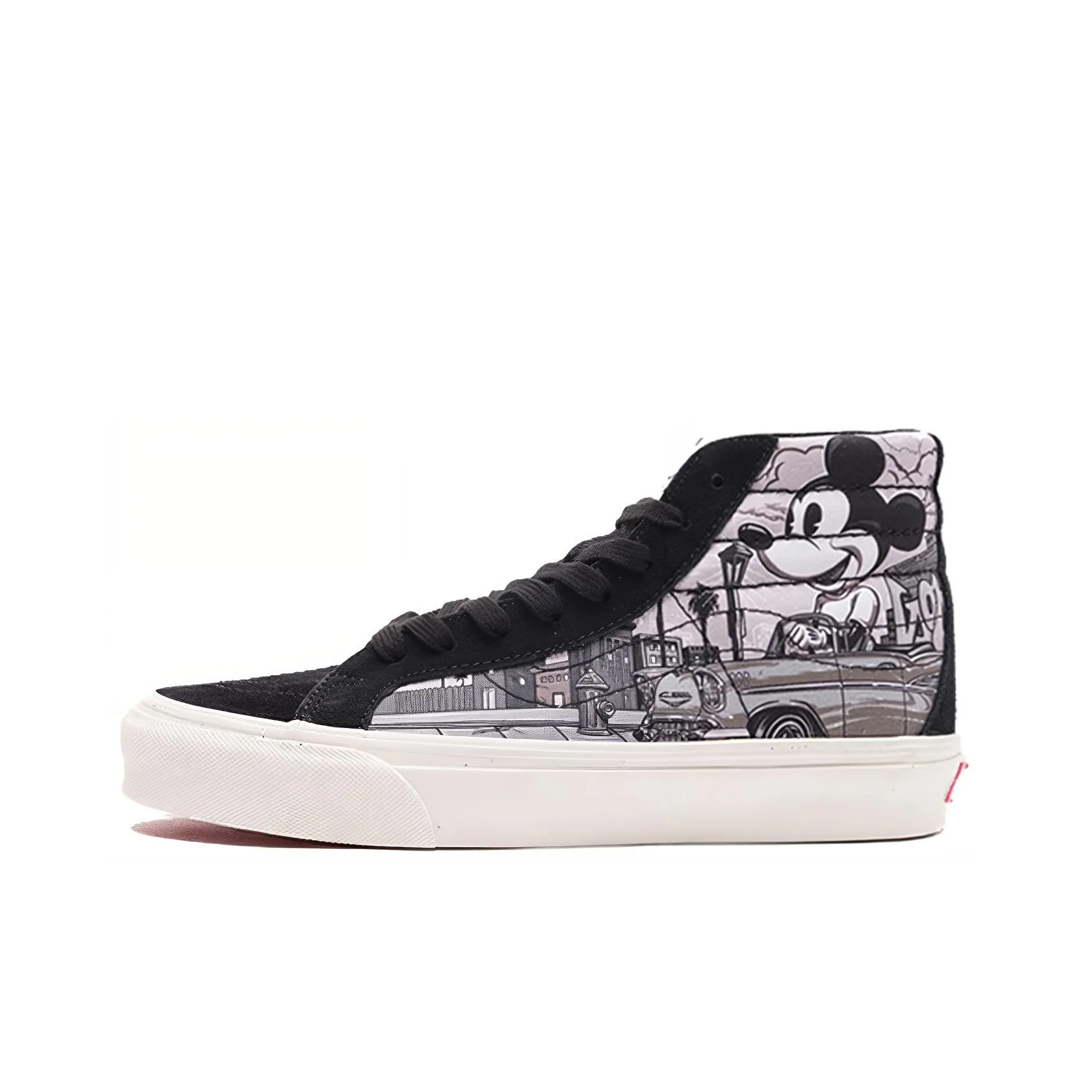 MR. Мультяшный x Vans SK8 Disney Высокие Кроссовки для скейтбординга Унисекс Черный Белый