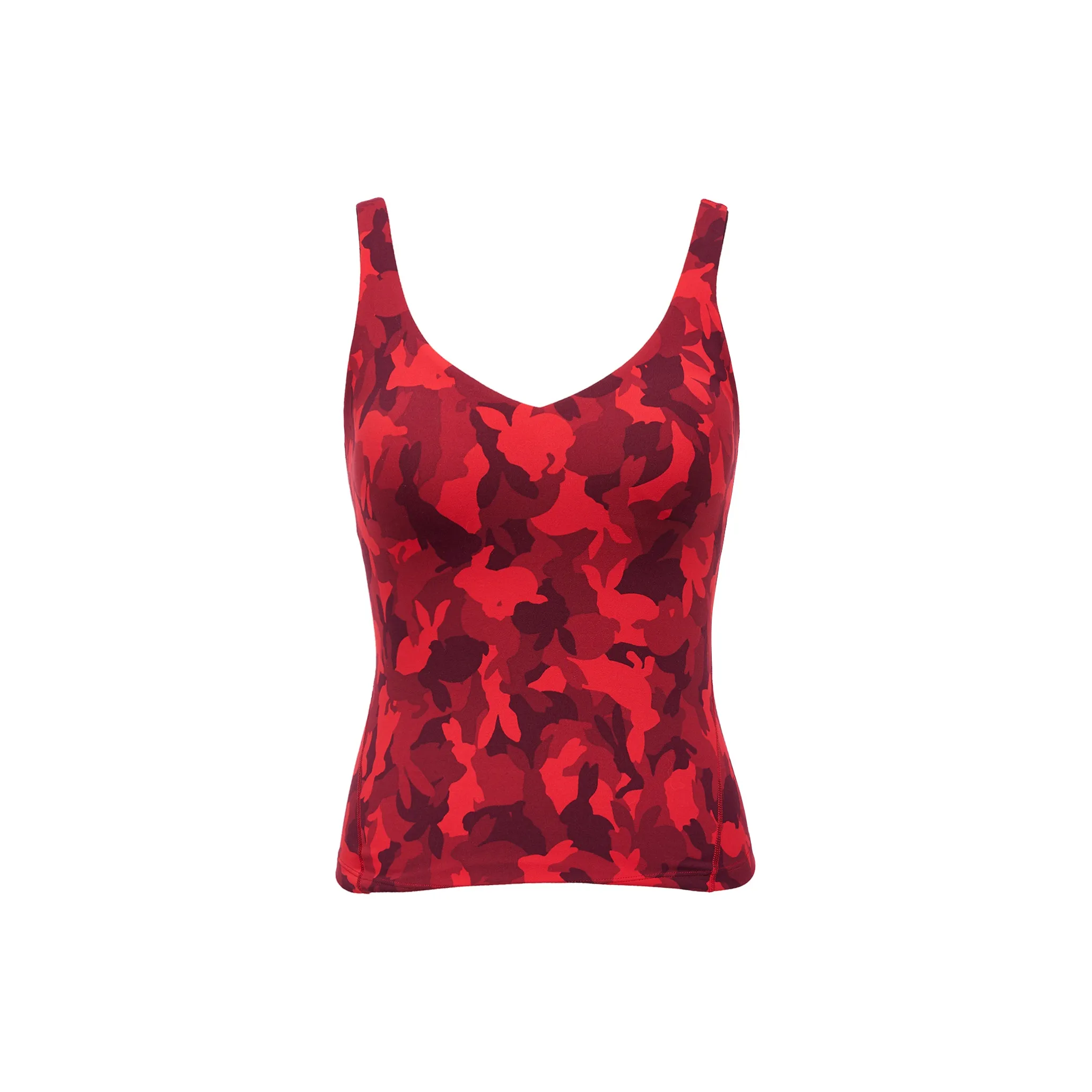 Lululemon Align Коллекция Камуфляжный Красный Женские Майки для Йоги