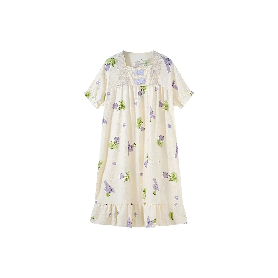 Ta Yan Nightgown Women's Apricot