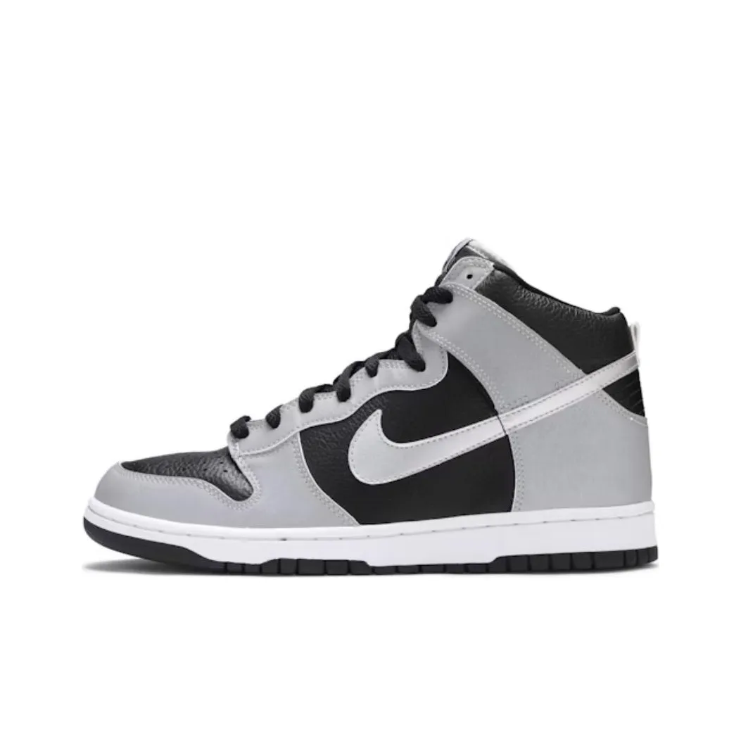 Nike Dunk High Le 'Black Metallic Silver'