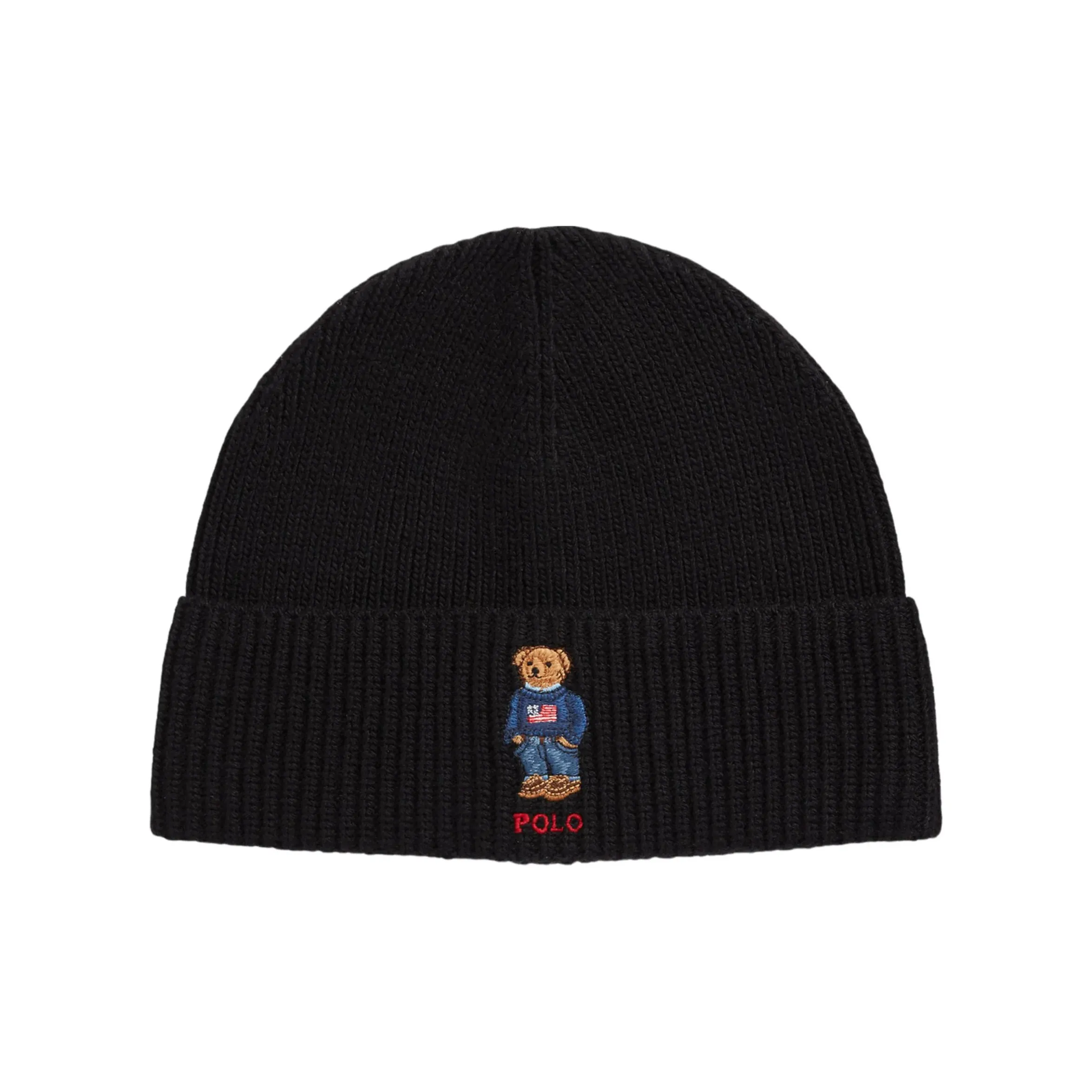 Polo Ralph Lauren Recycled Nylon Beanies Unisex Black