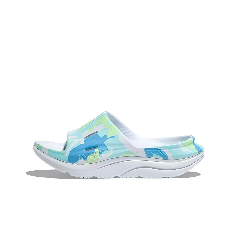 HOKA ONE ONE Cut Out Slip Resistant Odor Resistant Slide Slippers Unisex Blue