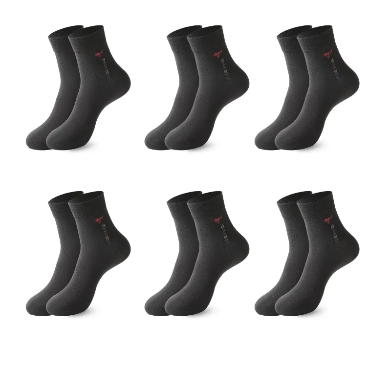 SEPTWOLVES Mid Calf Socks Men's 6 Pairs Gift Box Packaged