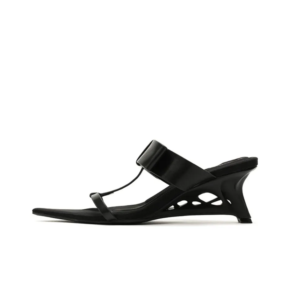 DAPHNE LAB Sugar-free Series Slide Slippers Women's Black