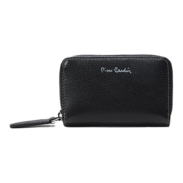 PIERRE CARDIN Top Коровья кожа Work Travel Wallet Мужской Черный