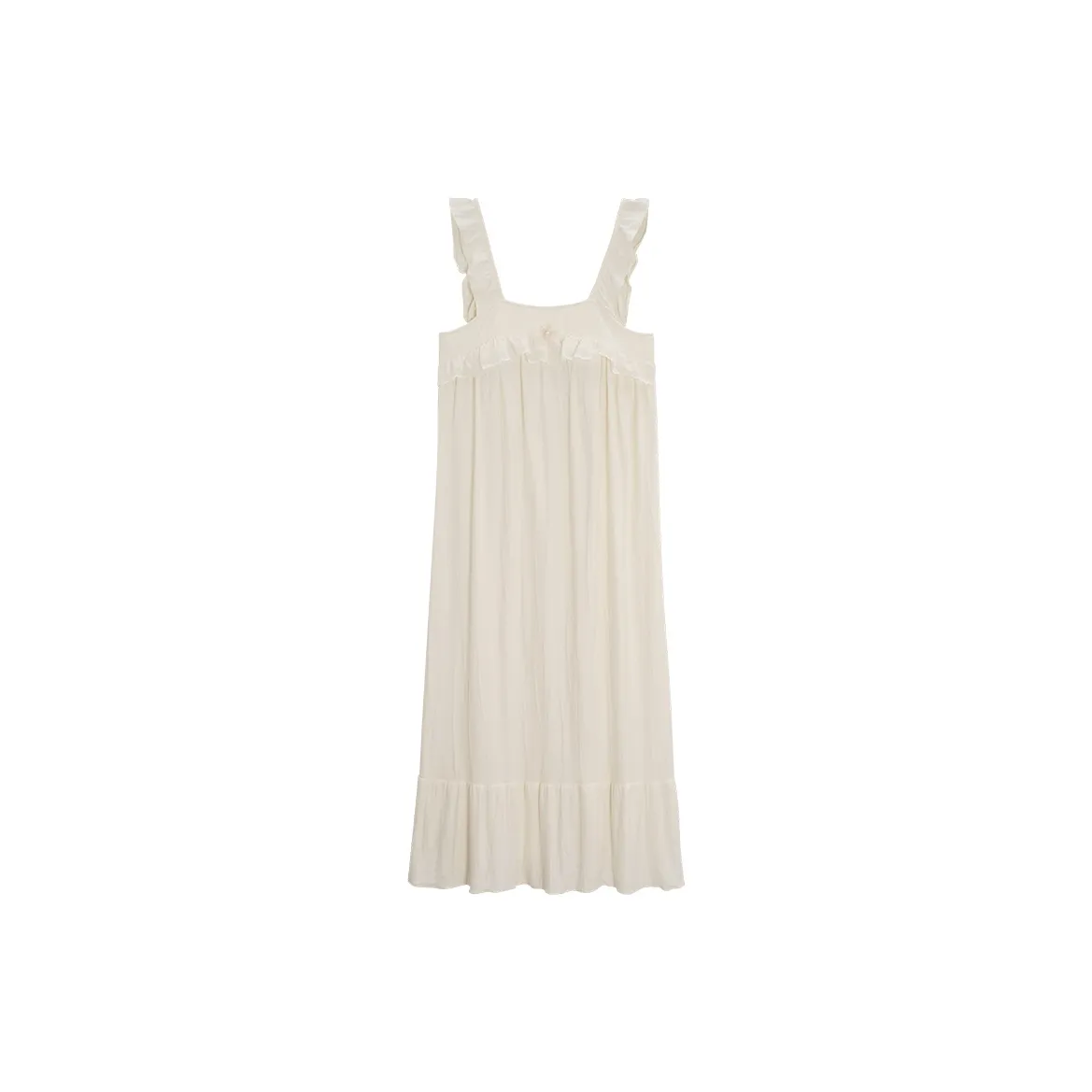 Sha Qian Nightgown Women's Beige Yellow