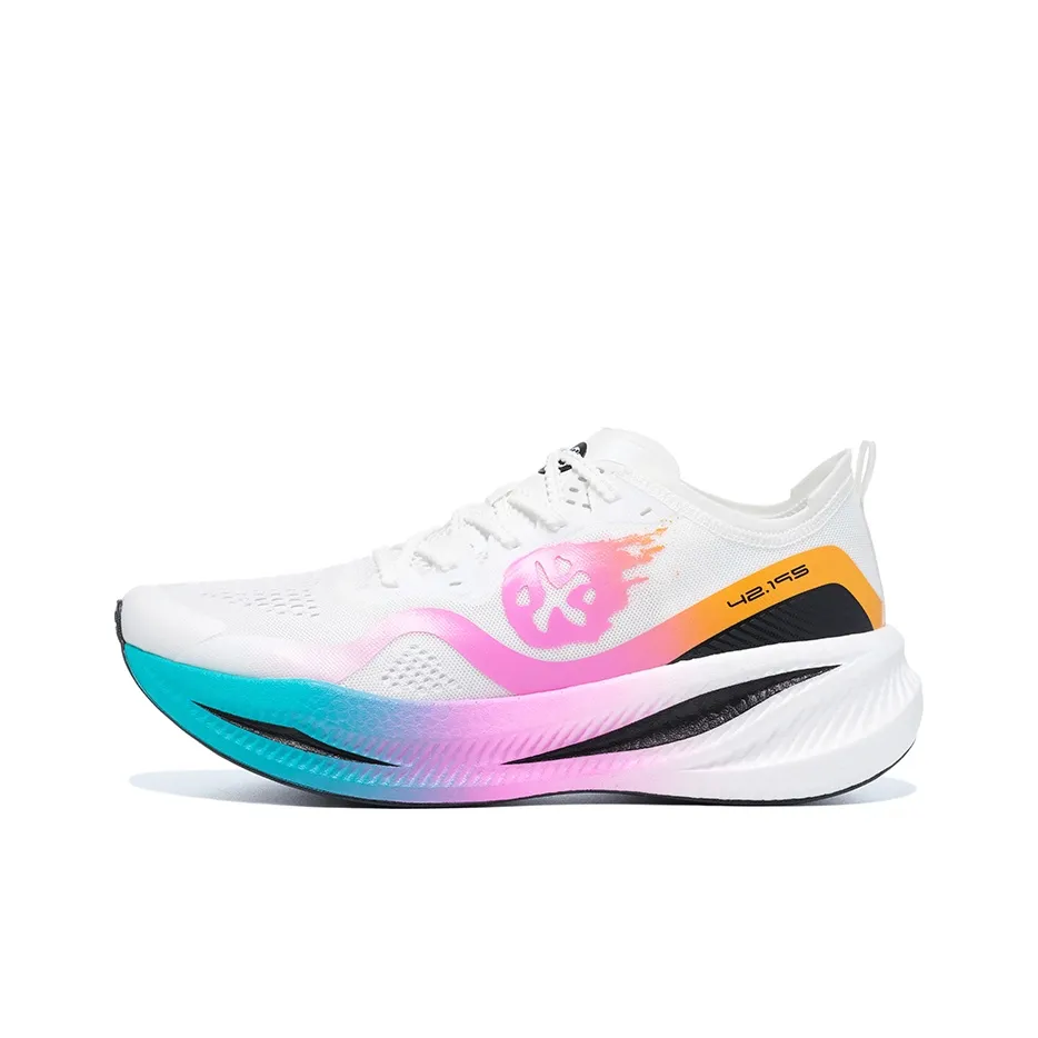 BMAI Carbon FLY Mid Top Running Shoes Men's Blue Pink White