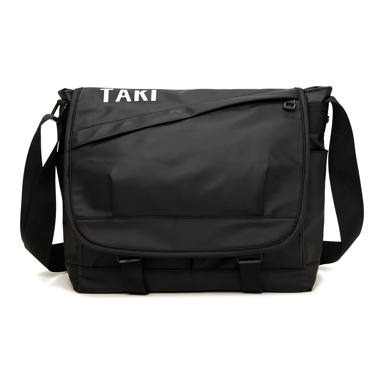 TAKI Сумка через плечо с застежкой из синтетической кожи унисекс черная серая синяя зеленая