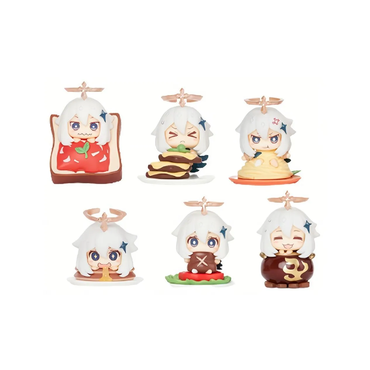 Apex Innovation Paimon не AN Emergency Food! Кулинарная тема Слепые коробки Один Mystery Коробка Целая коробка 6 шт