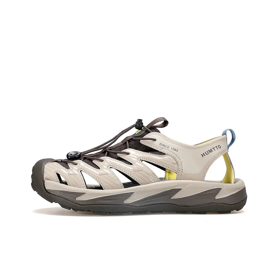 HUMTTO Дышащий Устойчивый к истиранию Анти-коллизия Легкий Пляжные сандалии Мужской Светлый хаки