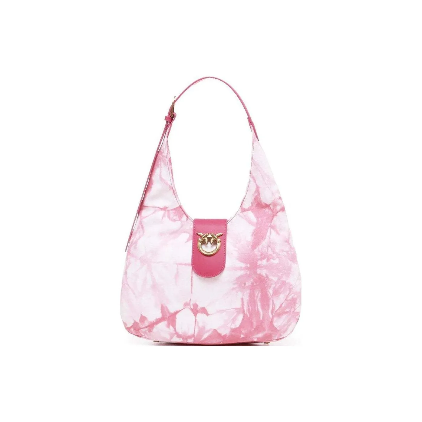 PINKO Cotton One Shoulder Handbag Women's Pink