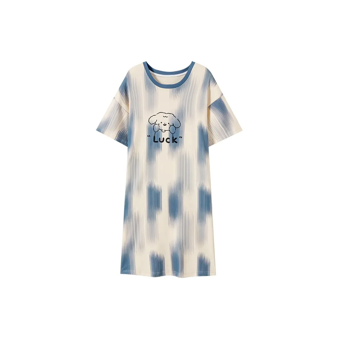 ROUKEER Nightgown Women's Royal Blue