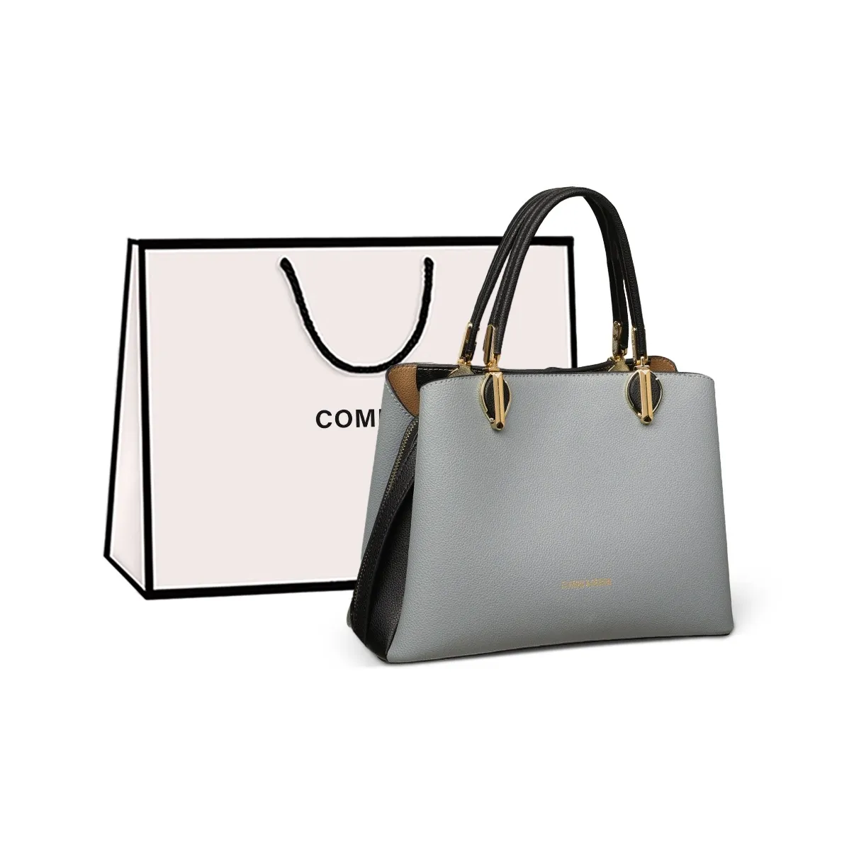 COMELY Cow Leather With Synthetic Leather Mom Bag, Handbag, Crossbody Bag, Shoulder Bag Regular Women's