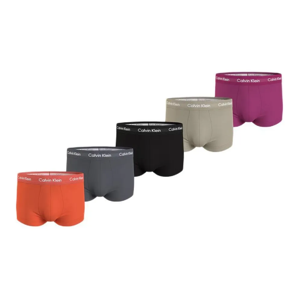 Calvin Klein LOW Шаговый шов Основная часть 5PK Трусы Европейская версия Мужской 5 пар