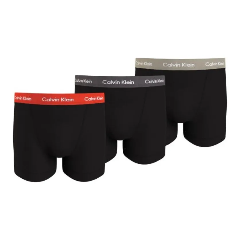 CK/Calvin Klein TRUNK 3PK Underpants Europe Version Men's 3 Pack Black