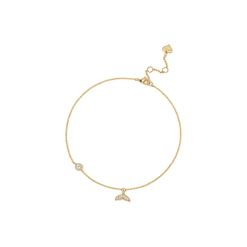 CHIEMOT Браслеты на щиколотку с цирконием женские