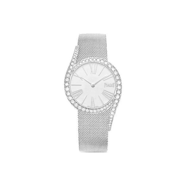 PIAGET Automatic Mechanical Movement Women's Watch Watch 32mm White Dial 18K White Gold Watch Case 18K White Gold Strap