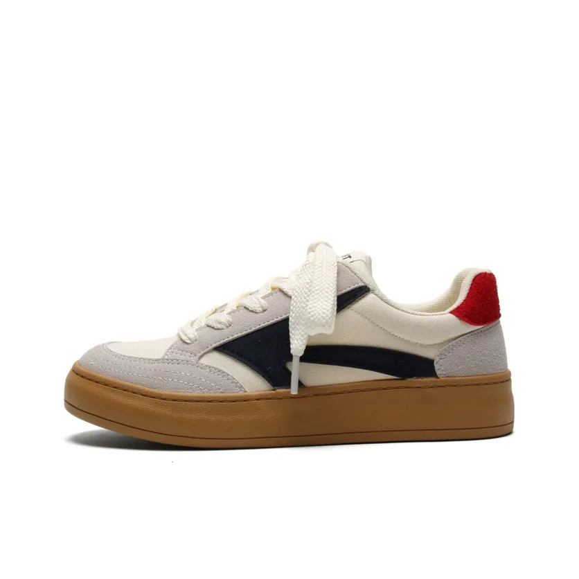 Mengsai Abrasion Resistant Slip Resistant Low Top Canvas Shoes Unisex Beige Blue