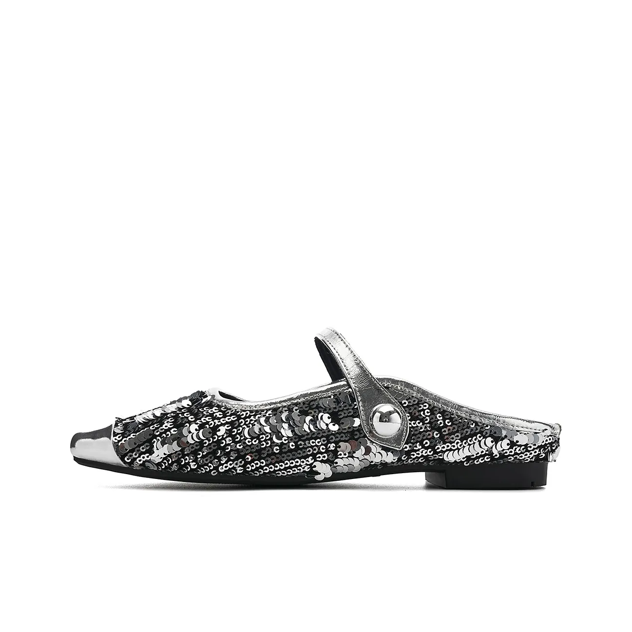 EBLAN Тихие домашние тапочки Женские Серебряные