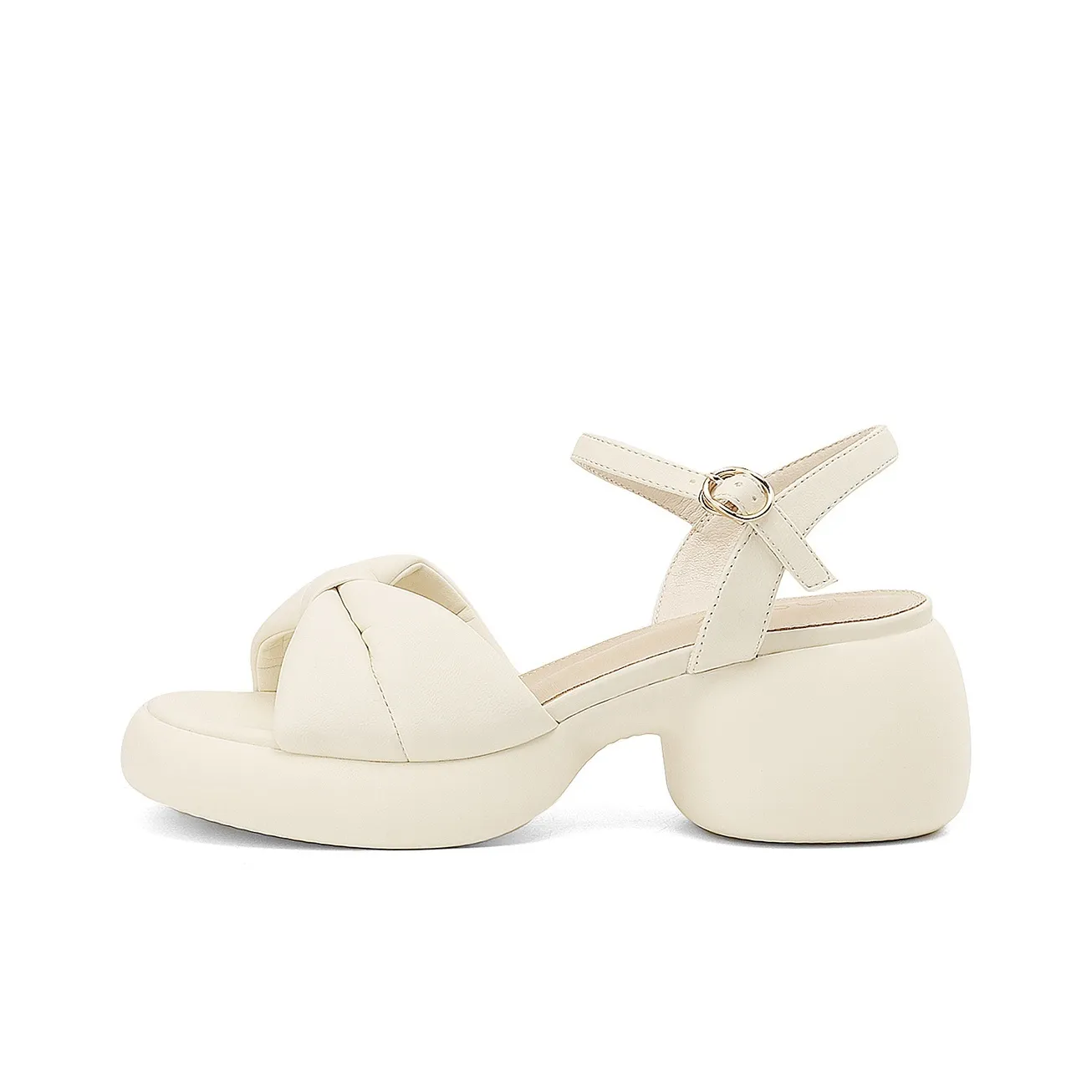 JOSINY One Ремешок Сандалии 6,6 см Женские Экрю Светло-Желтый